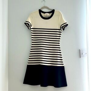 Kate Spade Stripe Fancy Meeting You Scuba Knit Dress